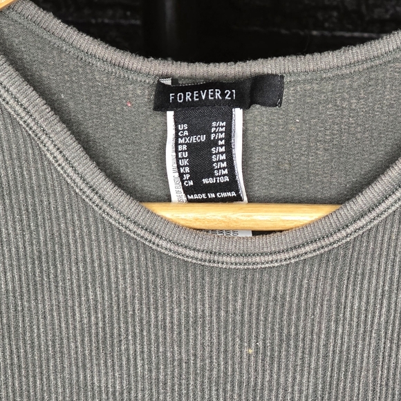 Gray Ribbed Tank Dress - Picture 3 of 3